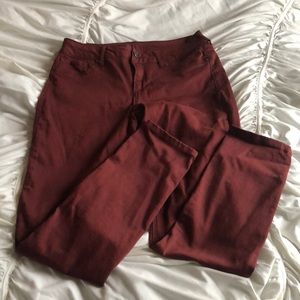 Burgundy Jeggings